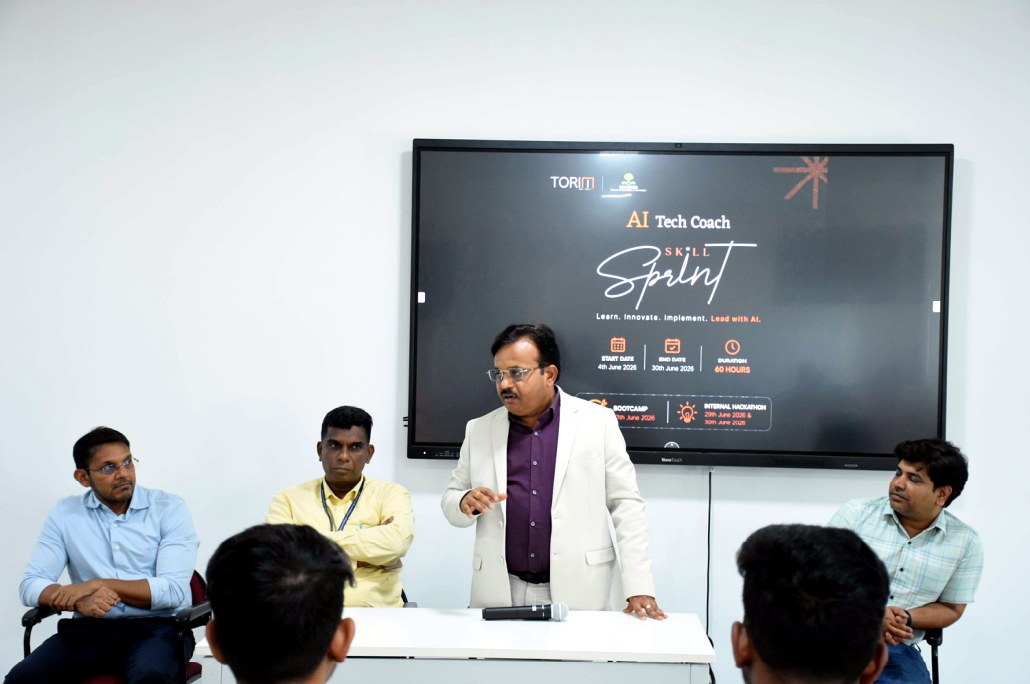 The AI Tech Coach Skill Sprint launch at NCET by ToriiMinds
