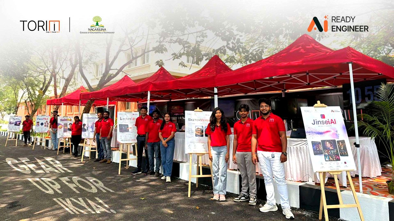 The AI Ready Engineer booth at the YUVA festival